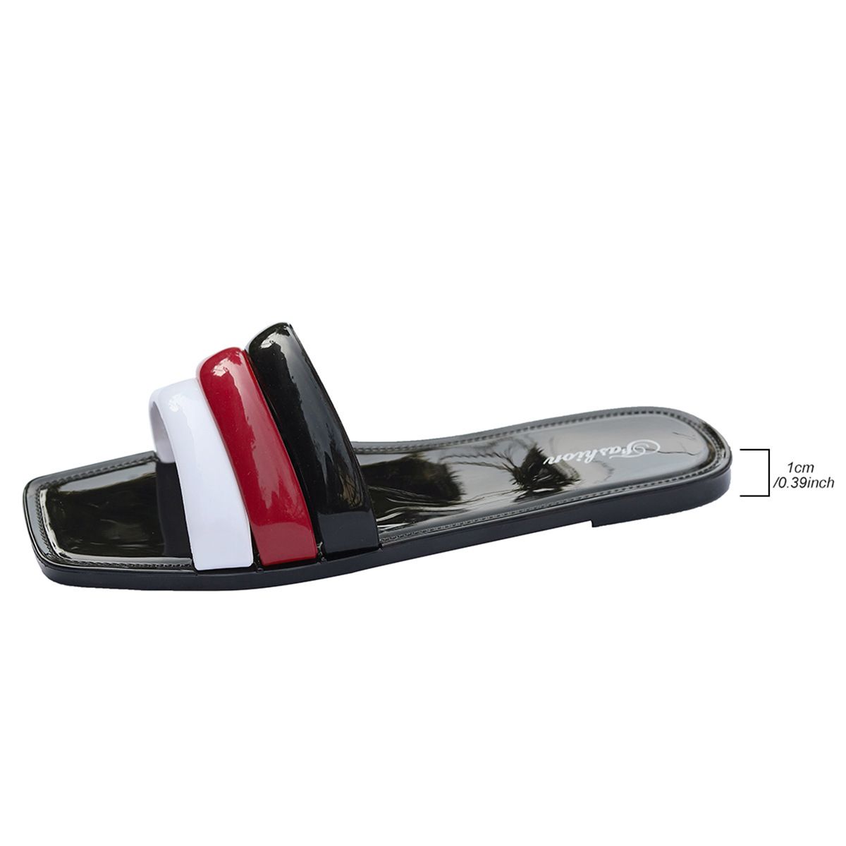 Women's Flat Sandals Square Toe Casual Slip-On Summer Plus Size New Style E Commerce_vogvips.com