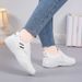 Women's White 2026 Spring New Versatile Lightweight Women's Sports Casual Sneakers Soft Sole Breathable Shoes For Women_vogvips.com