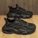Men's Breathable Running Shoes Casual Thick Sole Sneakers Fashion Dad Shoes Lightweight Comfortable Non-slip Walking Jogging_vogvips.com