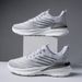 New Breathable Flying Woven Sports For And Women Running Thick Soled Casual Shoes Men F_vogvips.com