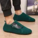 YRZL Men's Winter Cotton Slip-On Lightweight Indoor Warm Slippers Plush Bedroom Home Shoes Comfortable Loafers For Men_vogvips.com