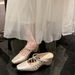 8cm Height-Increasing Niche Woven Hollowed-Out Closed-Toe Slippers For Women, New Summer Outdoor Wear, Retro Style_vogvips.com