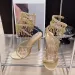 Liyke Elegant Women Wedding Banquet Shoes Fashion Crystal Tassel Twining Stiletto Sandals Sexy Open Toe Stripper Heels_vogvips.com