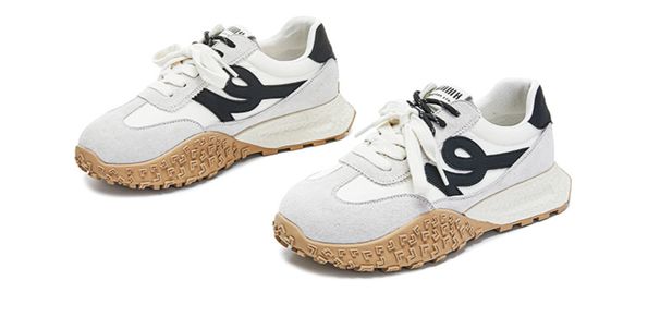 Genuine Leather Thick Soled Forrest Gump Shoes For Women 2025 Spring New Retro Flat Soled German Training Shoes Versatile Casual Sports Shoes_vogvips.com