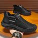 A Pair Of Men's Shoes For Spring Breathability, Anti-Slip And Wear-Resistant Leather Shoes For Work On Construction Site_vogvips.com