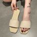 Southeast Asia Wholesale Flat Sandals For Women Summer Outdoor New Retro Woven Beach Fashion One-Strap Slippers_vogvips.com