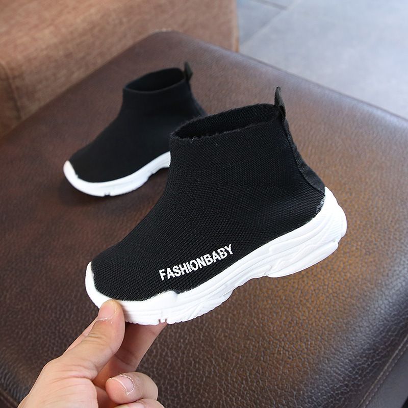 SHLIANG Kids Sneakers Children Casual Shoes Slip-on Breathable Kids Socks Shoes Non-slip Snow Boots Boys Girls Sport Shoes Y0342_vogvips.com