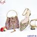 Fashion Wine Glasses And Heels With Bracelet Handbag Party Bag Shoe Bag Combination_vogvips.com