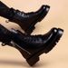 Soft Leather Martin Boots Men's 2025 Autumn New High Top Shoes Workwear Boots Men's Trend British Style Genuine Leather Men's Boots_vogvips.com