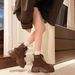 Super Popular Melad Martin For Women 2025 Autumn New Thick-Soled Height-Increasing Versatile Yellow Lace-Up Short Boots_vogvips.com