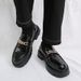 Men's Leather Autumn Thick-Soled Crocodile Pattern Loafers British Business Casual Shoes 2025 Slip-On Moccasins For Men_vogvips.com