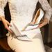 Thin-heeled Satin Pumps, French-style Black High-heeled Shoes For Women, With Rhinestone Trim, Shallow Cut, 2025 Spring_vogvips.com