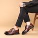 Autumn new men's business dress shoes leather casual men's shoes comfortable moccasins_vogvips.com