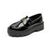 Platform Loafers Women's Retro New Single Shoes Women's British Style Small Leather Shoes_vogvips.com