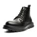 Retro Tooling Boots Thick-soled Heightening Lace-up Martin Boots Short Boots Men_vogvips.com
