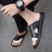 Men's Flip Flops For Summer Wear, Soft Soled, Clip On, Non Slip Men's Durable Beach Sandals, Comfortable_vogvips.com