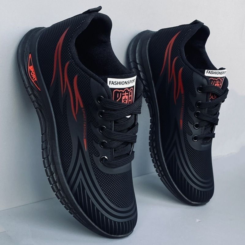 Spring New Men's Shoes Students Outdoor Sports Shoes Men's Work Labor Protection Shoes Casual Tide Match Through Pneumatic Running Shoes_vogvips.com