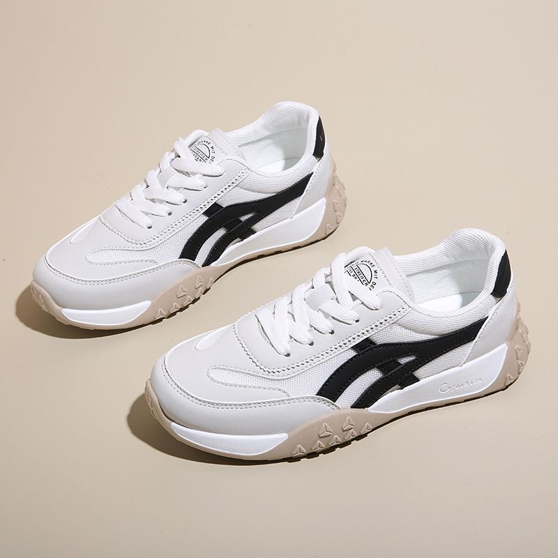 2025 White Sneakers For Women Summer New Korean Ins Female Student Casual Sports Versatile Board Shoes Street Style_vogvips.com