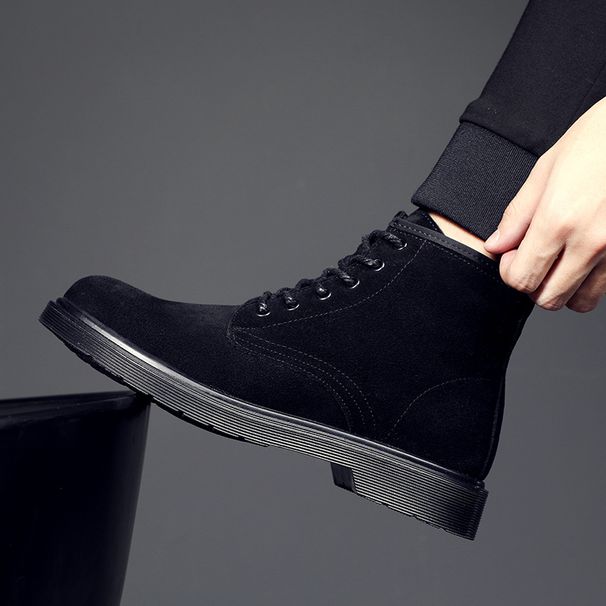 Martin Boots Men's Casual Velvet Cotton Shoes Tooling Boots Wear-resistant_vogvips.com