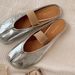 Women's Split-Toe Mary Jane Flats & Slides | Genuine Calfskin & Pigskin Lining | Round Toe | Low Heel | Casual Comfort Shoes_vogvips.com