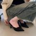 Spring And Autumn 26 New Style Bag Head Slippers - Women's Pointed Toe Half Slippers_vogvips.com