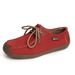Women's Plus Size Flat Lace-Up Loafers Comfortable Casual Shoes Spring_vogvips.com