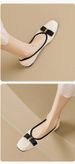 Flat Single Shoes Female Summer Shallow Mouth Fairy Style With Skirt Soft Leather Beanie Shoes Large Size Women's Shoes_vogvips.com