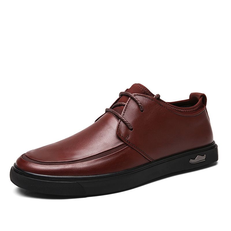 Men's Shoes Low-top Shoes Casual Lace-up Single Shoes Formal Men's Men's Leather Shoes_vogvips.com