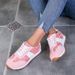 Women's Shoes Large Size Single Shoes Women's Casual Flower Lace Up Single Shoes_vogvips.com