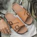 2025 Summer Women's Fashion One-Strap Women's Outdoor Flat Comfortable Suede For Beach_vogvips.com