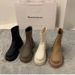 Thick Soled Thin White Martin Boots Women S Shoes Autumn And Winter Plus Velvet High Quality Short French Nude_vogvips.com
