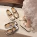 Inner Height Increase Square Head Ballet Single Shoes Retro Small Leather Shoes Literary Style One Word Buckle Mary Jane Shoes_vogvips.com