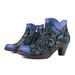 Winter Blue Height-Increasing Adhesive Shoes Martin Boots For Women In Stock Low-Cut Round-Toe SGS Sandals_vogvips.com