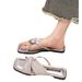 Women's Summer Slippers 2024 New Niche High-end French Internet Celebrity Super Popular With Skirts Cool Sandals Little_vogvips.com