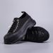 Light And Cool Black Canvas Thick-soled Shoes With Reverse Canvas And Metal Eyelets, Thick-soled Anti-slip, Unisex_vogvips.com