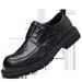Summer New Top Layer Sheepskin Casual Business Leather Round Toe Men's Shoes, Breathable Single Shoes_vogvips.com