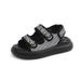 Flat Sandals For Women 2025 Summer New Velcro Sports Style Wheat Sandals Casual Small Fragrance Style Ladies Sandals_vogvips.com