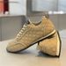 Trendy Men's Sh, 2026 Spring New Model, Plaid Stitched Sneakers, Low-Top, Soft-Soled, Leather Lace-Up Forrest Gump_vogvips.com
