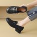 cameido British - Style Slip - On Leather Shoes For Women, Spring Loafers_vogvips.com