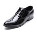 Men's Business Formal Dress Shoes - Shiny Oxford Lace-Up Shoes For Office & Casual Wear - Breathable & Cushioned Sole (Black, Sizes 38-44)_vogvips.com