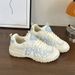 Women's Breathable Mesh Casual Fashion Sneakers Trendy Chunky Korean Style Sports Shoes Summer Thick Soled Street Style_vogvips.com