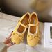 Gentle Mary Jane Shoes Women's French With Skirt Single Shoes Bow Heightening Ballet Shoes_vogvips.com