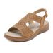 Z637-8 New 2025 For Women's Casual Lightweight Large Slope Heel Comfortable Sandals_vogvips.com