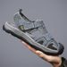 Men' Sandals Breathable Beach Outdoor Men Sandalies Fashion Male Casual Flats Quick Dry Walking Summer Shoes_vogvips.com