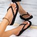 Women Beach Flat Flip-flops Slippers Comfortable Non-slip Sandals Flip Flop Home Bathroom Fashion Shoes Indoor House Zapatos_vogvips.com