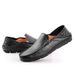 Large Size Cowhide Loafers Leather British Style Single Casual Men's Trendy Shoes_vogvips.com