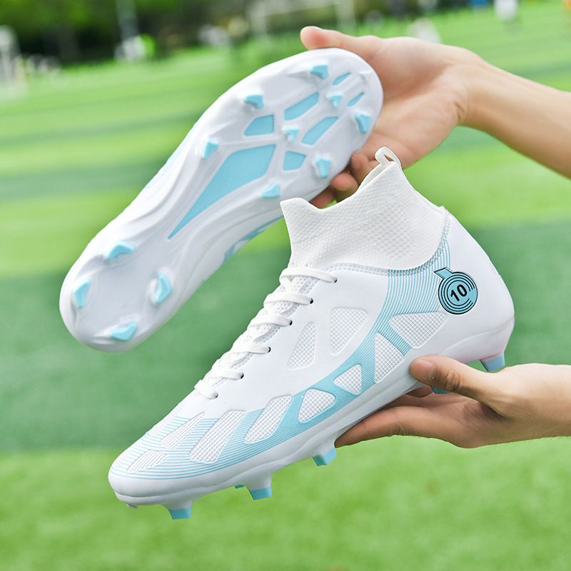 High top football shoes Men's long spike broken spike student children's professional training shoes_vogvips.com