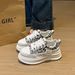Little White Shoes Female Students Thick-soled Heightening Sports Board Shoes Casual Street Shooting_vogvips.com