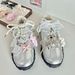 Ballet Shoes High End Decorative Buckle Pearl Chain Bow Shoe Flower Pendant_vogvips.com