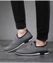 Casual Men's Shoes Fashionable And Versatile Breathable Mesh Sports Shoes Slip On Lazy Shoes Comfortable Toe Shoes_vogvips.com